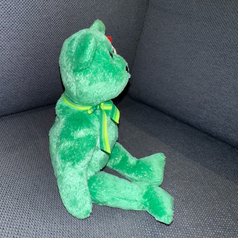 Ty Beanie Babies Dublin Bear Green Collectible NWT NEW 2002 vintage clover - Picture 15 of 16